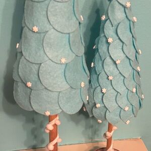 Blue Felt Holiday Tree Decor